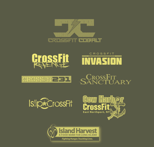 3rd Annual CrossFit for Food shirt design - zoomed