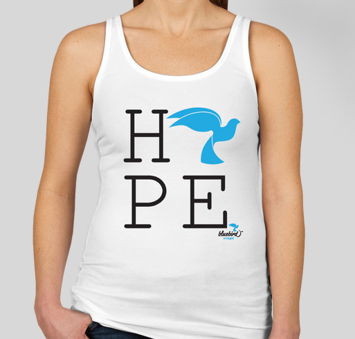 Bluebird Uncaged- Hope:2016 Fundraiser - unisex shirt design - front