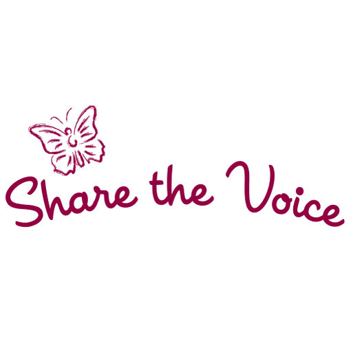 Share the Voice Tank Top Fundraiser shirt design - zoomed
