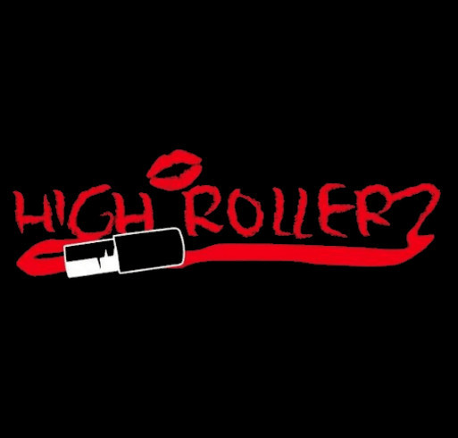 High Rollerz lady tank shirt design - zoomed