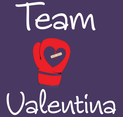 Team Valentina shirt design - zoomed