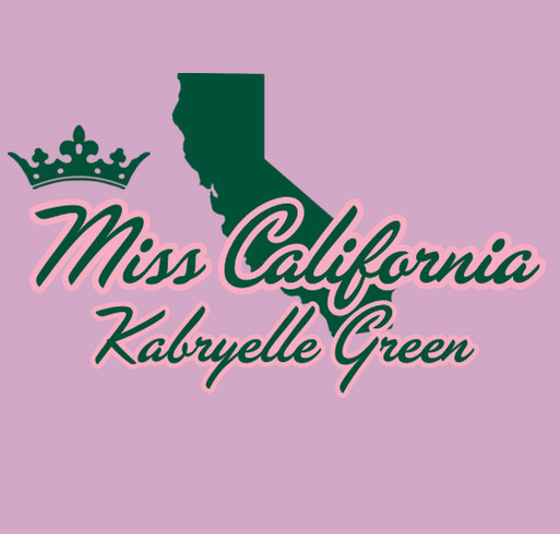 Miss. California United America Pageant 2015 shirt design - zoomed