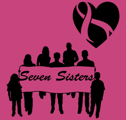 Seven Sisters Susan G komen Race for the Cure funds shirt design - zoomed