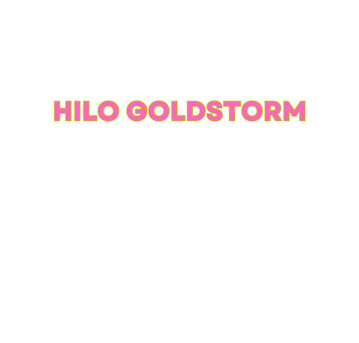 Hilo GoldStorm womens racerback tank - white shirt design - zoomed