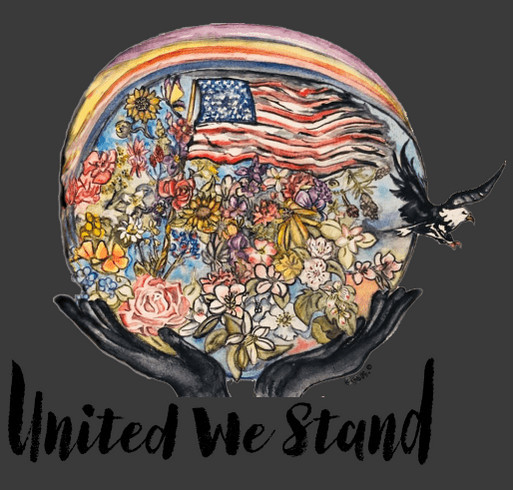 United We Stand shirt design - zoomed