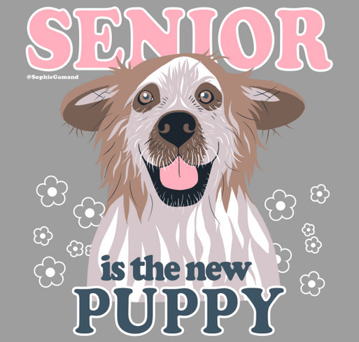 Senior is the New Puppy shirt design - zoomed