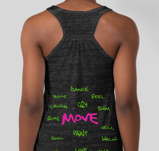 Active Life = Happy Life Fundraiser - unisex shirt design - back