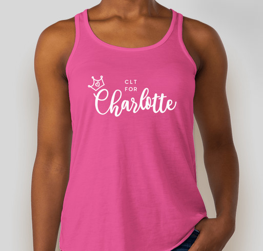CLT for Charlotte Fundraiser - unisex shirt design - front