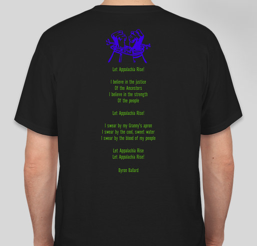 Appalachia Rise! Fundraiser - unisex shirt design - back