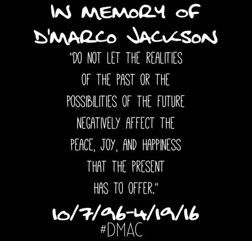 IN MEMORY OF D'MARCO JACKSON shirt design - zoomed