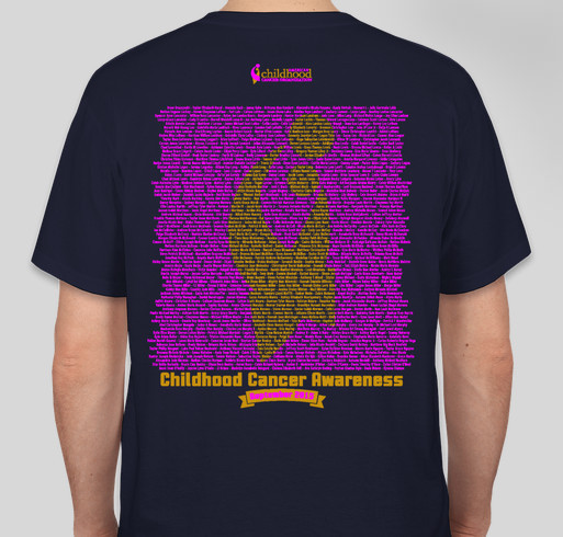 2015 ACCO Go Gold Shirt 2 Fundraiser - unisex shirt design - back