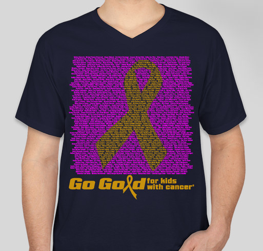 2015 ACCO Go Gold Shirt 3 Fundraiser - unisex shirt design - front