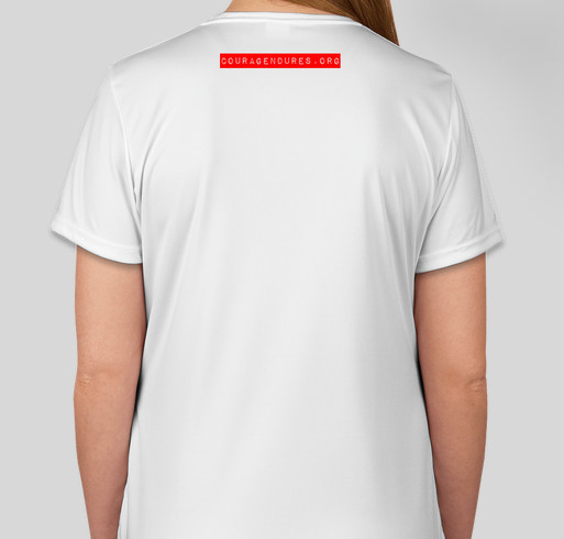 CE Running with Courage Women's SportTek Shirt Fundraiser - unisex shirt design - back