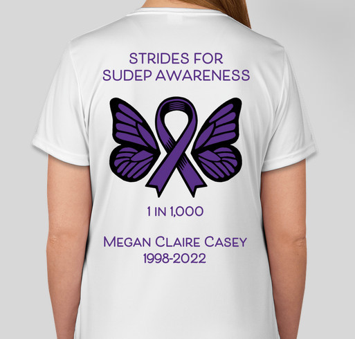 Miles for Megan Fundraiser - unisex shirt design - back