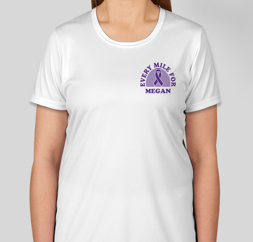 Miles for Megan Fundraiser - unisex shirt design - front