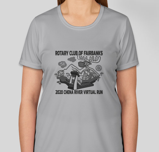 2020 Annual Chena River (Virtual) Run - Rotary Club of Fairbanks, Alaska Fundraiser - unisex shirt design - front
