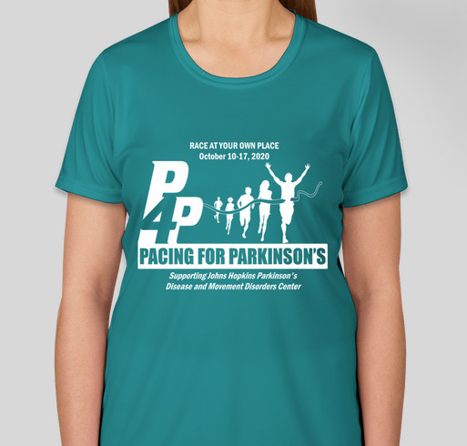 Pacing for Parkinson's 2020 T-Shirt Fundraiser - unisex shirt design - front