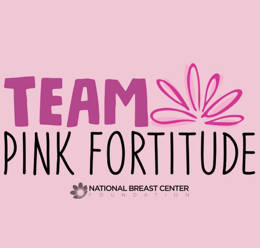 Team Pink Fortitude shirt design - zoomed