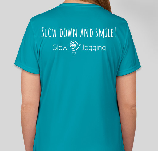 Slow Jogging International Fundraiser - unisex shirt design - back