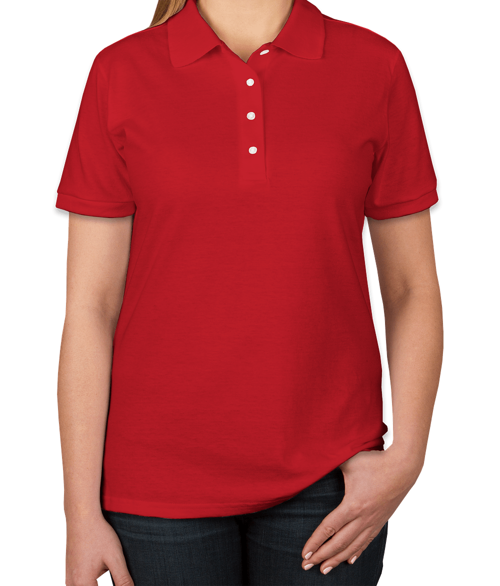 Jerzees Ladies Spotshield 50/50 Jersey Polo