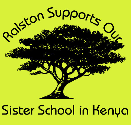 Kenya Sister School shirt design - zoomed