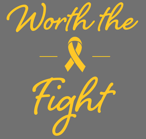 Worth the Fight Apparel: Fundraiser for Hope4ATRT shirt design - zoomed