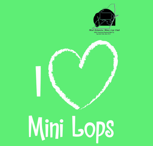 Mid-Atlantic Mini Lop Club shirt design - zoomed