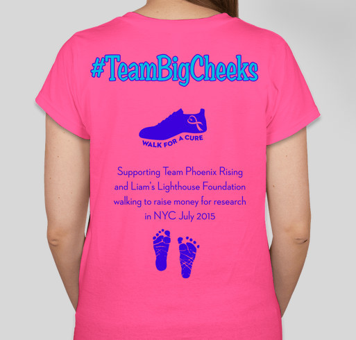 Team Phoenix Rising Fundraiser - unisex shirt design - back