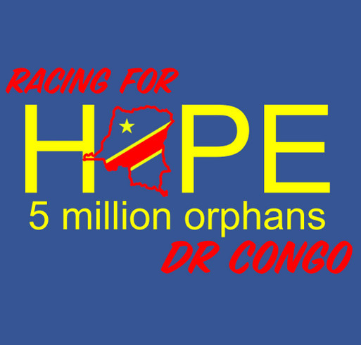 RACING FOR HOPE, DR CONGO shirt design - zoomed