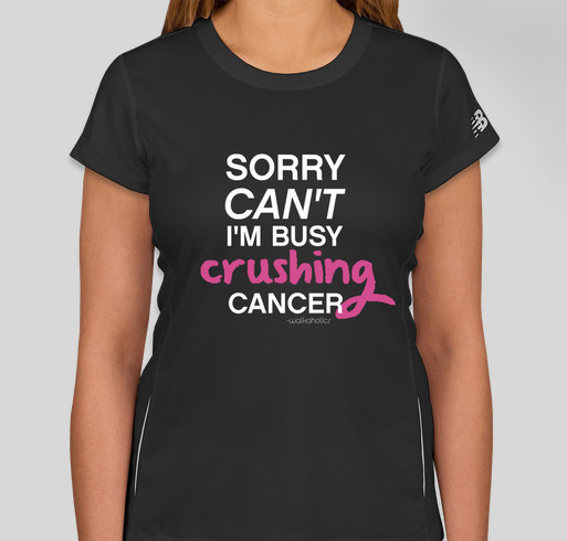 Walkaholics - Walk to End Breast Cancer Fundraiser - unisex shirt design - front