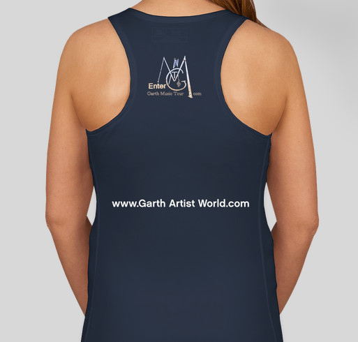 Raising Funds to pay for ads that will promote artist on www.garthartistworld.co Fundraiser - unisex shirt design - back