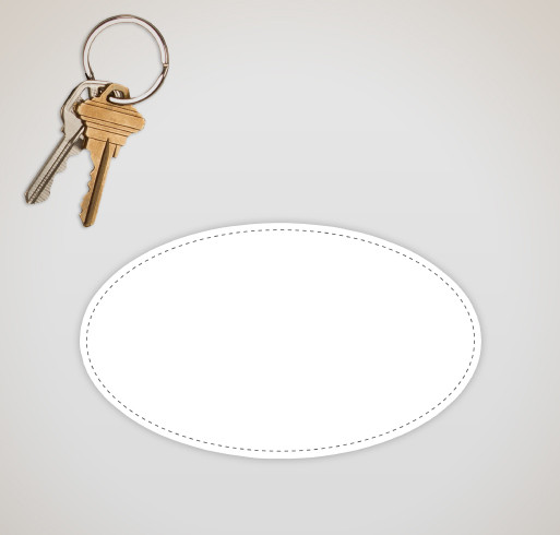 5.75 in. x 3.375 in. Oval Car Magnet - Selected Color