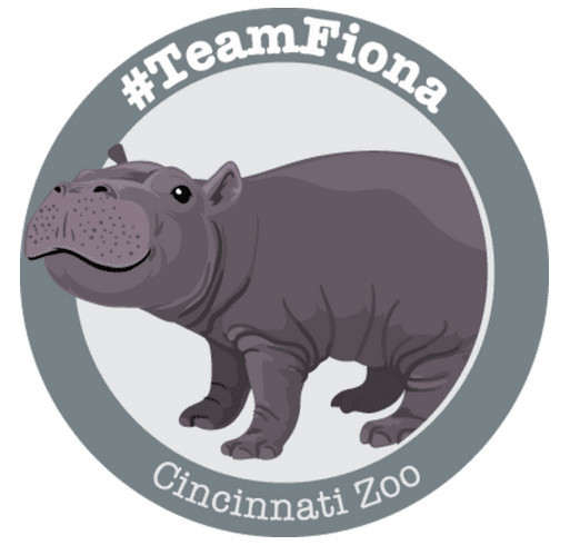 Cincinnati Zoo & Botanical Garden - #TeamFiona Car Magnets shirt design - zoomed