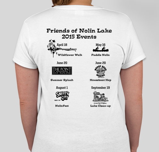 Friends of Nolin Lake Fundraiser - unisex shirt design - back