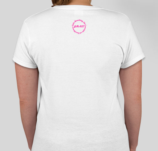 Girls Reaching All Concepts of Excellence "Explore Your Full Potential" (Pink) Campaign Fundraiser - unisex shirt design - back
