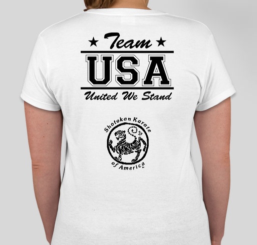 Support San Leandro Dojo and Team USA at France's 50th Anniversary! Fundraiser - unisex shirt design - back