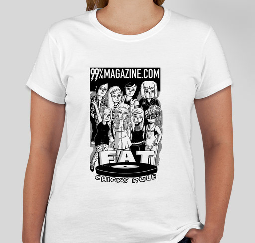 FAT CHICKS RULE! Fundraiser - unisex shirt design - front