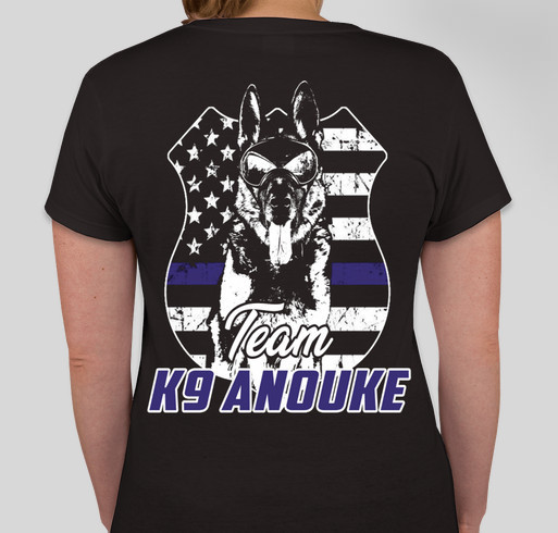 Team K-9 Anouke Fundraiser - unisex shirt design - back