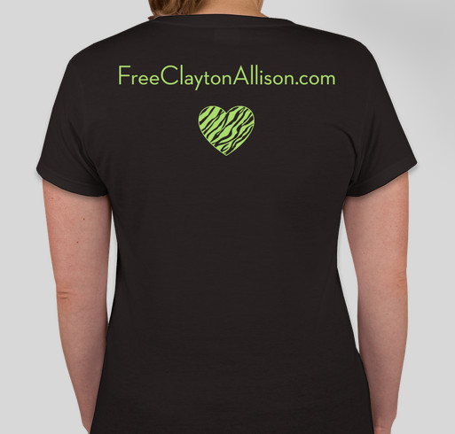 Free Clayton Allison (Scales T) Fundraiser - unisex shirt design - back