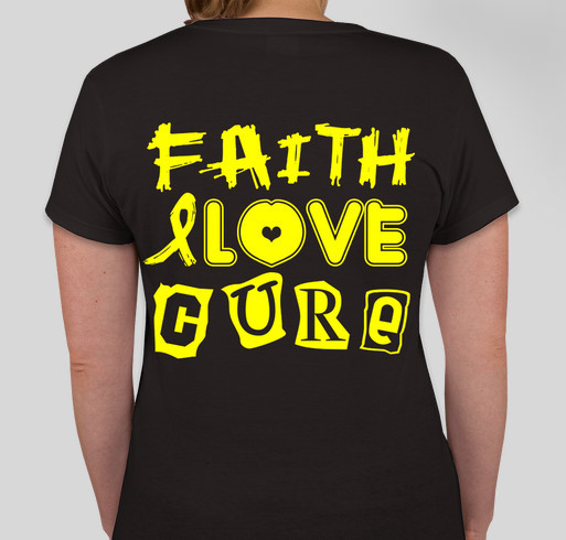 Help Team Oklahoma paint the world yellow! Fundraiser - unisex shirt design - back
