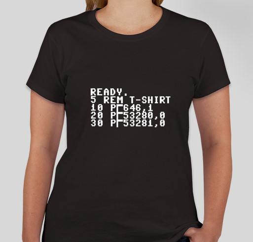 C-64 Basic Shirt Fundraiser - unisex shirt design - front