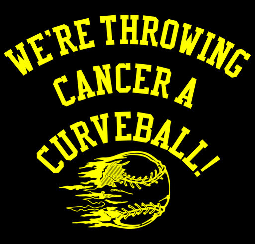 Throw Cancer a Curveball! shirt design - zoomed
