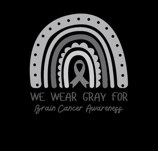 Brain Cancer Awareness Month shirt design - zoomed