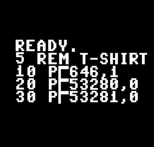 C-64 Basic Shirt shirt design - zoomed