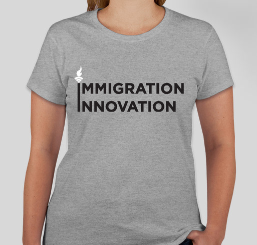 Immigration Innovation: #TechHasNoWalls #Include Fundraiser - unisex shirt design - front