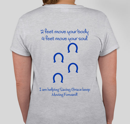 Help Saving Grace keep Moving Forward! Fundraiser - unisex shirt design - back
