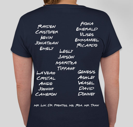 Class of 2024 8th grade Fundraiser - unisex shirt design - back