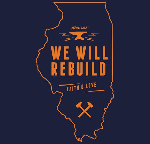 Rebuild Illinois shirt design - zoomed