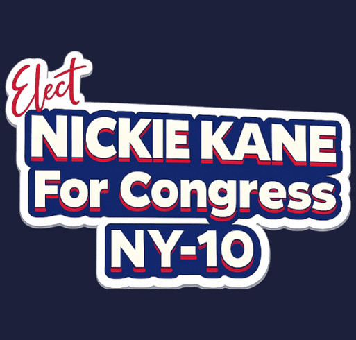 Nickie Kane for Congress shirt design - zoomed