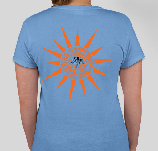 Wishing Hoping Praying For a Cure For Juvenile Arthritis Fundraiser - unisex shirt design - back